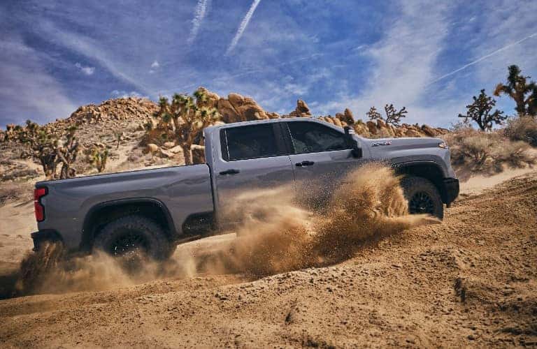 2024 Chevrolet Silverado HD ZR2 on a sandy hill