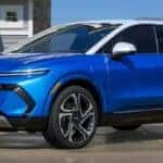 2024 Chevrolet Equinox with blue paint and a white roof