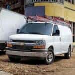 2023 Chevrolet Express Cutaway on a work site