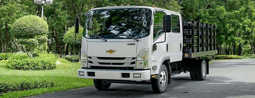 2023 Chevrolet work vehicle on a road