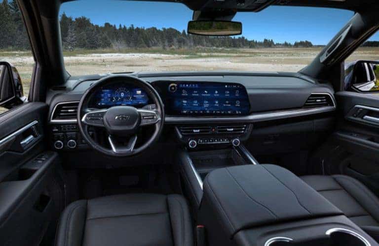 2025 Chevrolet Tahoe interior view of front seats