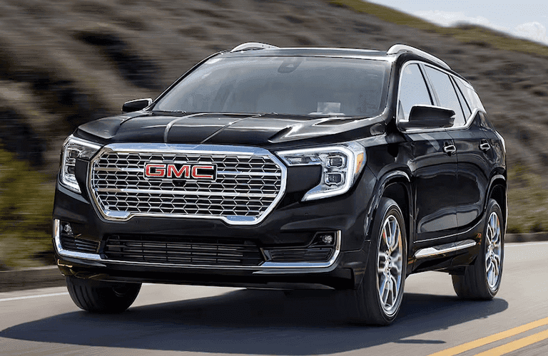2024 GMC Terrain front view on a road
