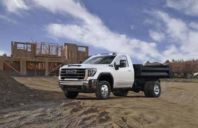 2024 GMC Sierra Chassis Cab front and side view