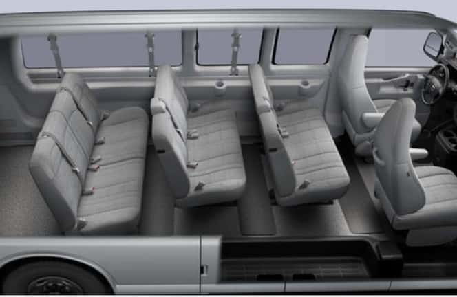 2024 GMC Savana seating configuration