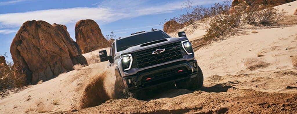 2024 Chevrolet Silverado HD ZR2 driving in sand