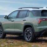 2025 Chevrolet Equinox Activ rear view on a beach