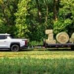 2024 Chevrolet Silverado EV WT side view towing
