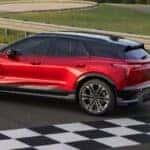 2024 Chevrolet Blazer EV in red on a track