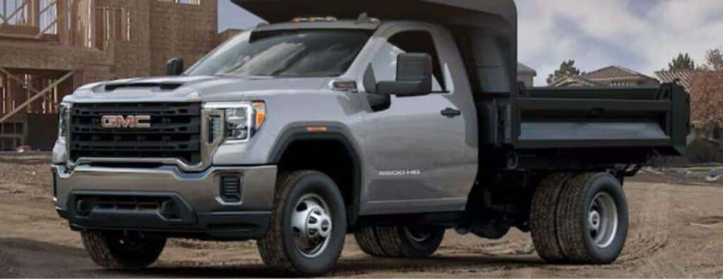 GMC Fleet truck side view with a specialized bed