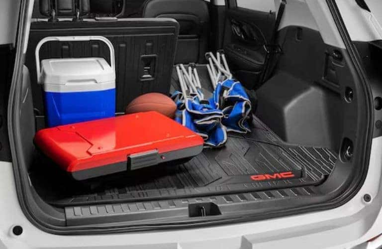 GMC SUV cargo space with everything you need for a great tailgate experience this football season