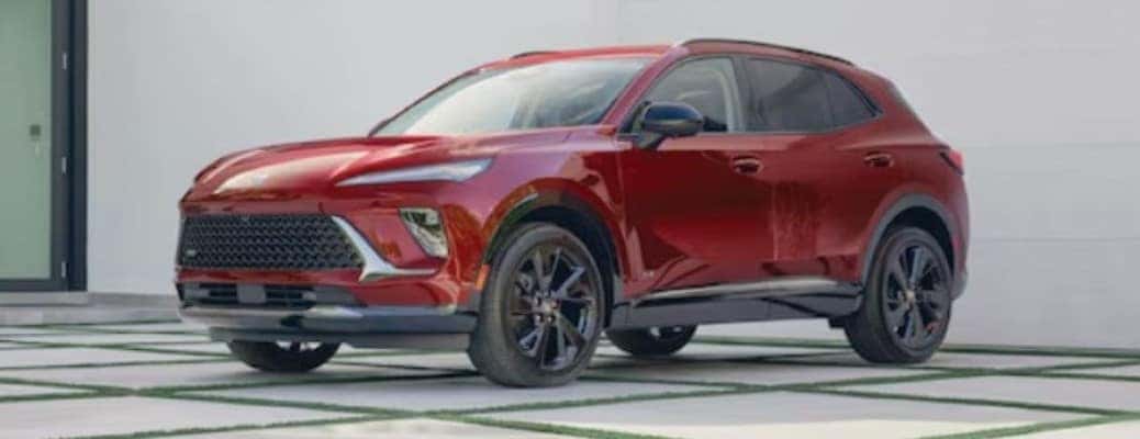 Buick Envision side view in red