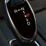 GMC gear-shift lever close up