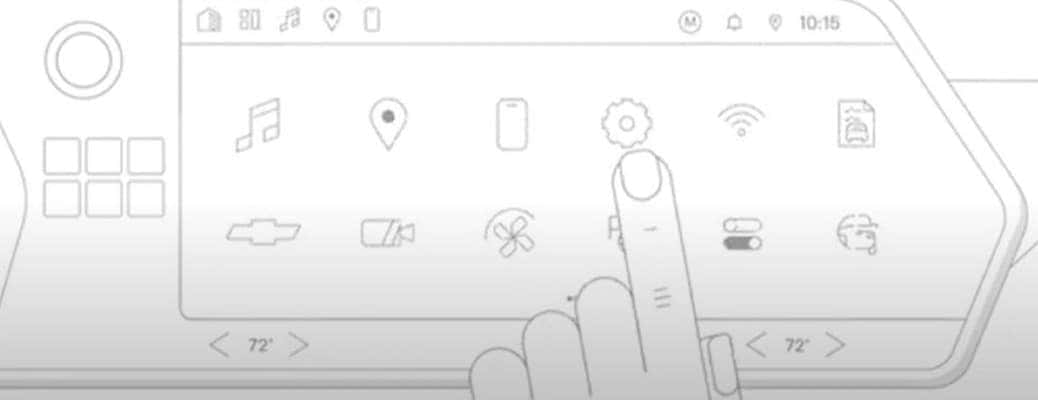 Chevrolet touchscreen representation