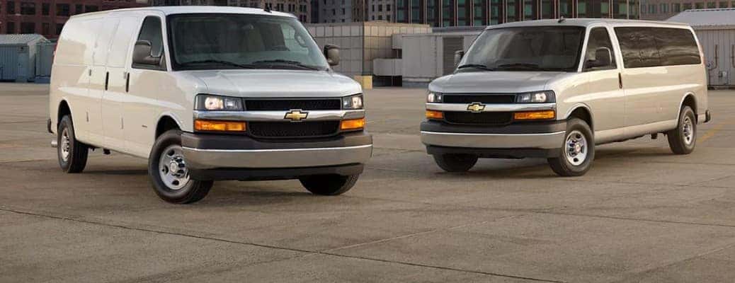 2025 Chevrolet Express vans side by side