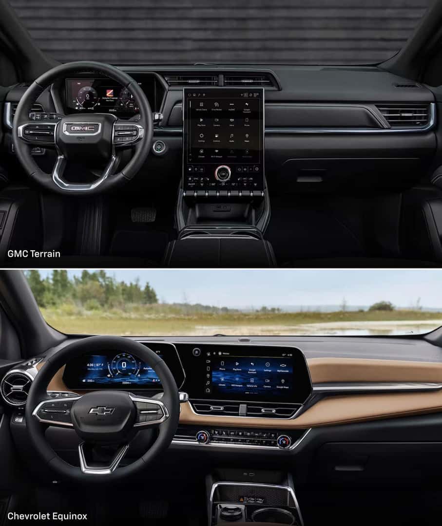 GMC Terrain vs. Chevrolet Equinox Specs 2