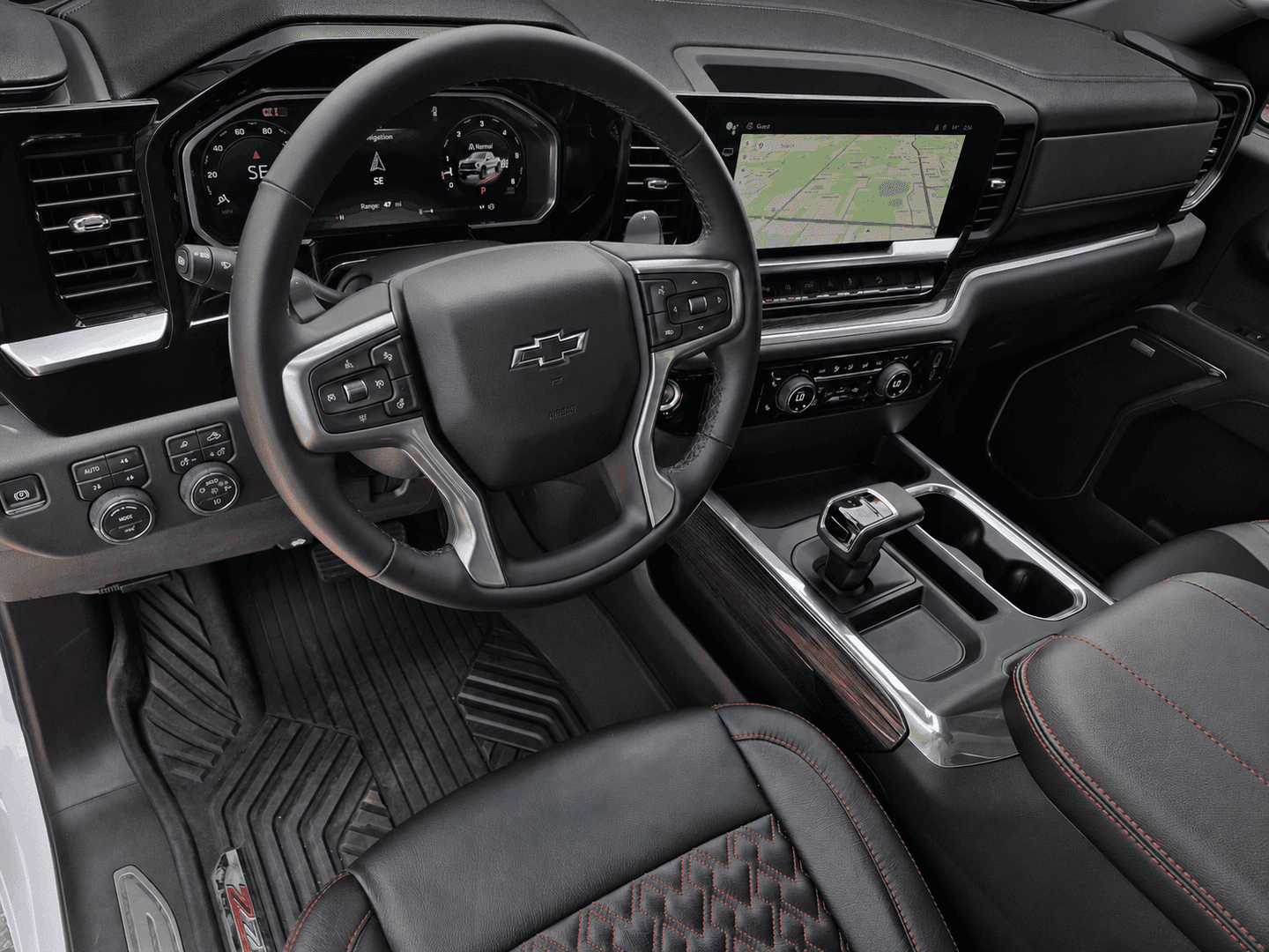 Driver cockpit of the Unconquered Edition Silverado