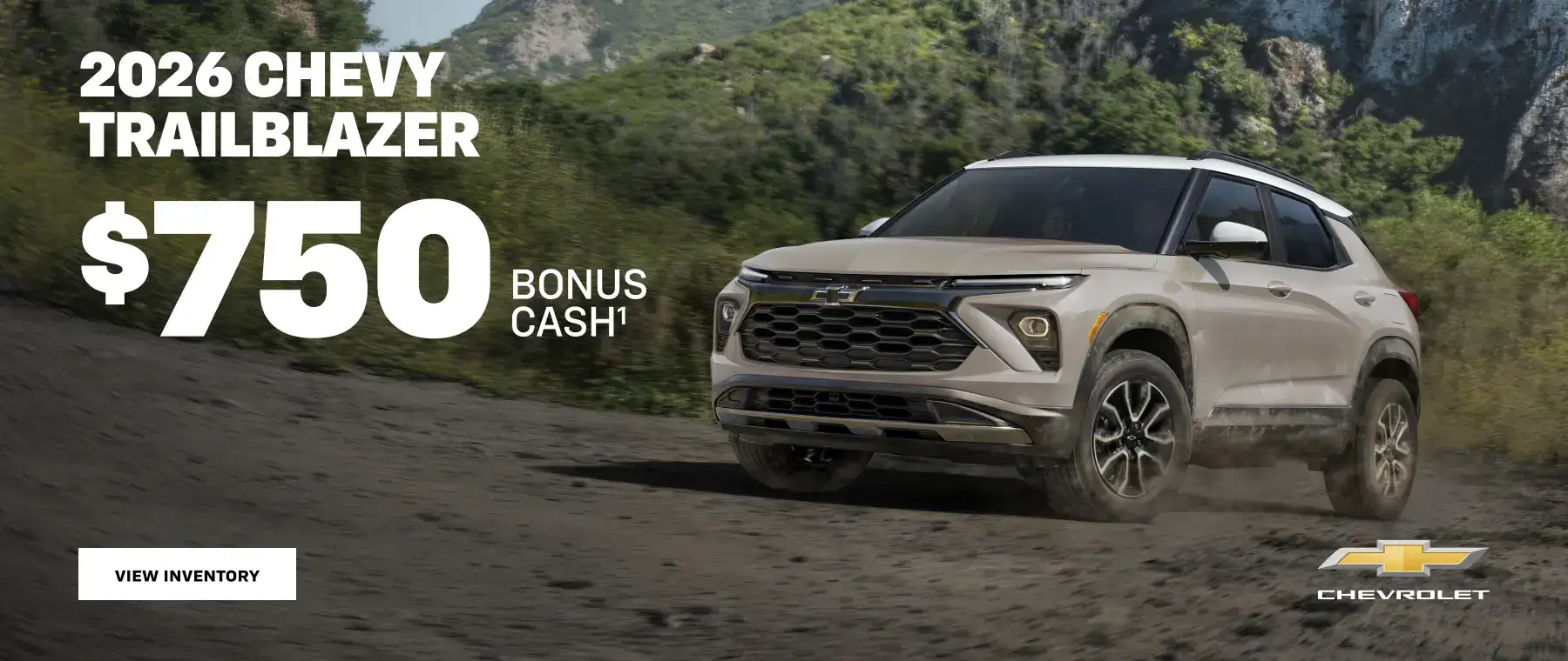 2026 Chevy Trailblazer.$750 Bonus Cash.