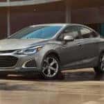 silver 2019 chevrolet cruze front view