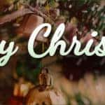 white text merry Christmas image