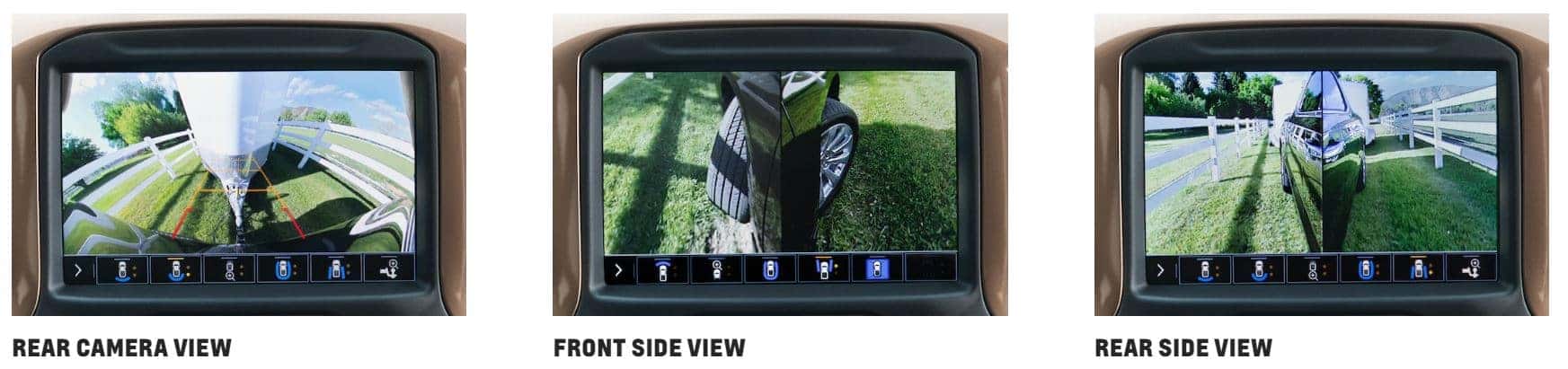 Chevrolet Silverado three parking camera angles