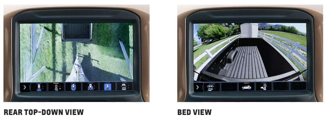 Chevrolet Silverado rear top down and bed views
