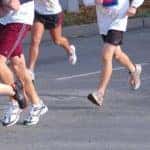 people running a virtual race