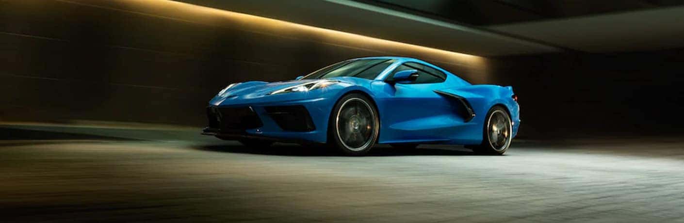 2021 Chevrolet Corvette side and front view