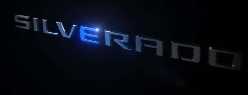 Chevrolet Silverado logo on black