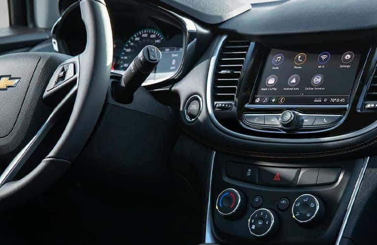 2021 Chevrolet Trax front dashboard close up