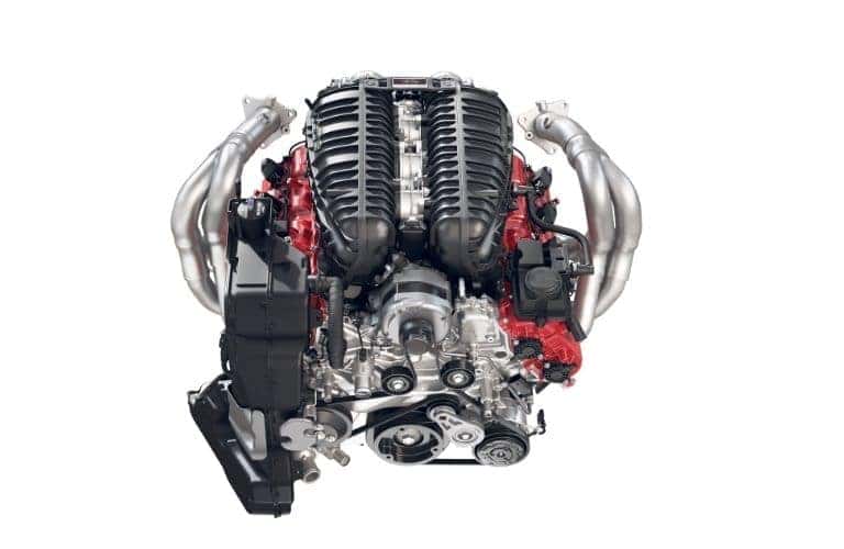 2023 Chevy Corvette Z06 Engine on White Background