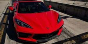 The front trunk of the 2022 Chevy Corvette