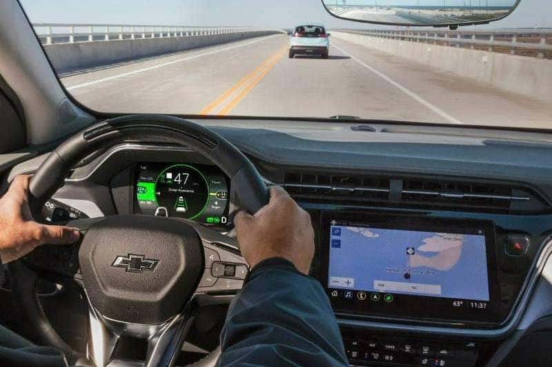 The controls and infotainment center in the 2022 Chevy Bolt EUV