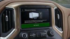 The in-vehicle trailering system, part of the 2022 Chevrolet Silverado 1500 towing technology 