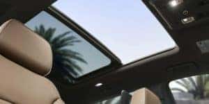 The panoramic sunroof available in the 2022 Chevy Tahoe.
