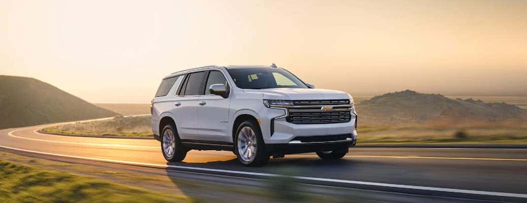The 2022 Chevy Tahoe, which has excellent infotainment features.