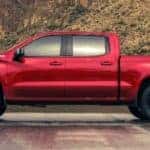 The 2023 Chevy Silverado 1500 as seen from the side