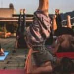 A yoga studio with students exercising, as an example of Best Places to Exercise Near Nashville/