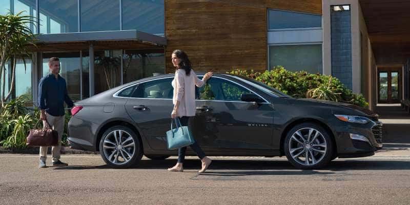 The 2023 Chevy Malibu, which has excellent safety features.