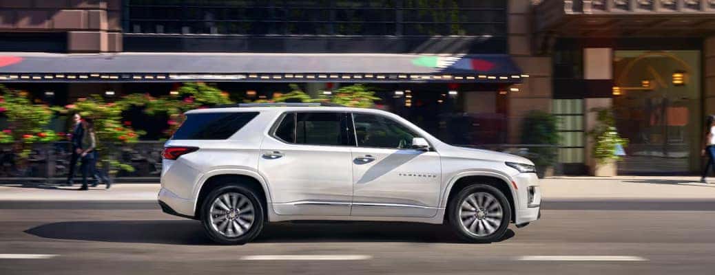 A 2023 Chevy Traverse. 