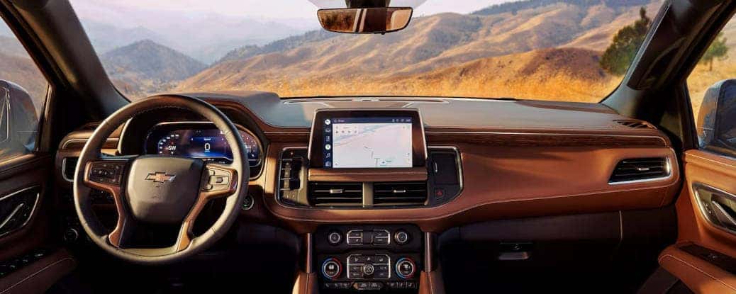 The large and easy to use infotainment system, which is one of the top 5 features in the 2023 Chevy Tahoe.