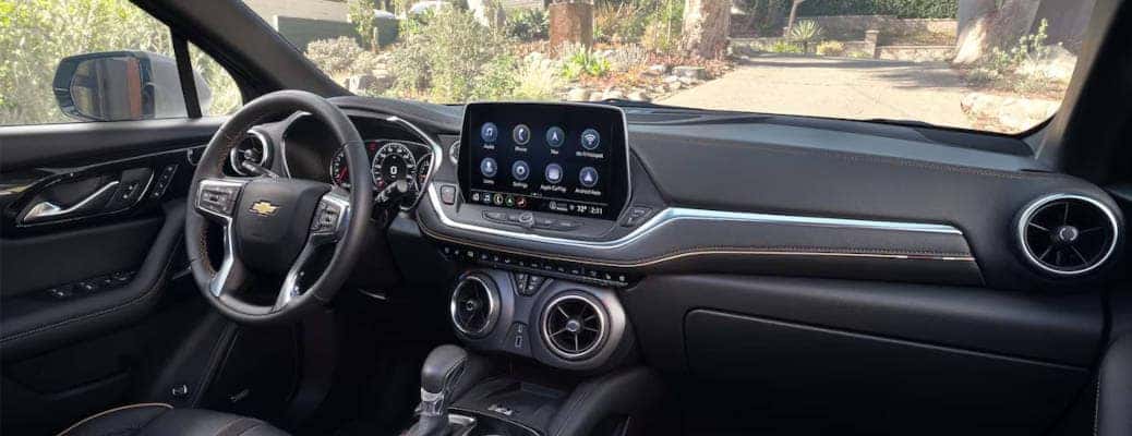 The controls and displays in the 2023 Chevy Blazer, which is packed full of advanced features.