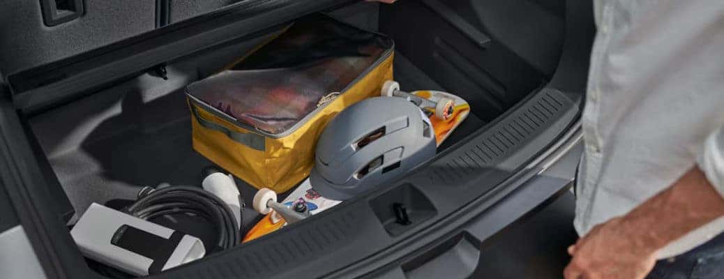 The hidden cargo storage under the main cargo storage area in the 2023 Chevy Bolt EUV. 