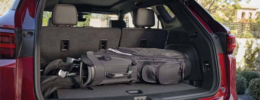 The cargo area of the 2024 Chevy Blazer