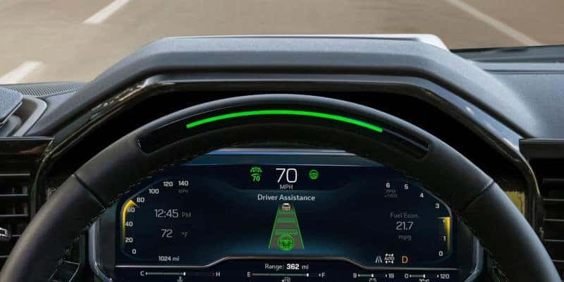 The driver display in the 2024 Chevy Silverado.