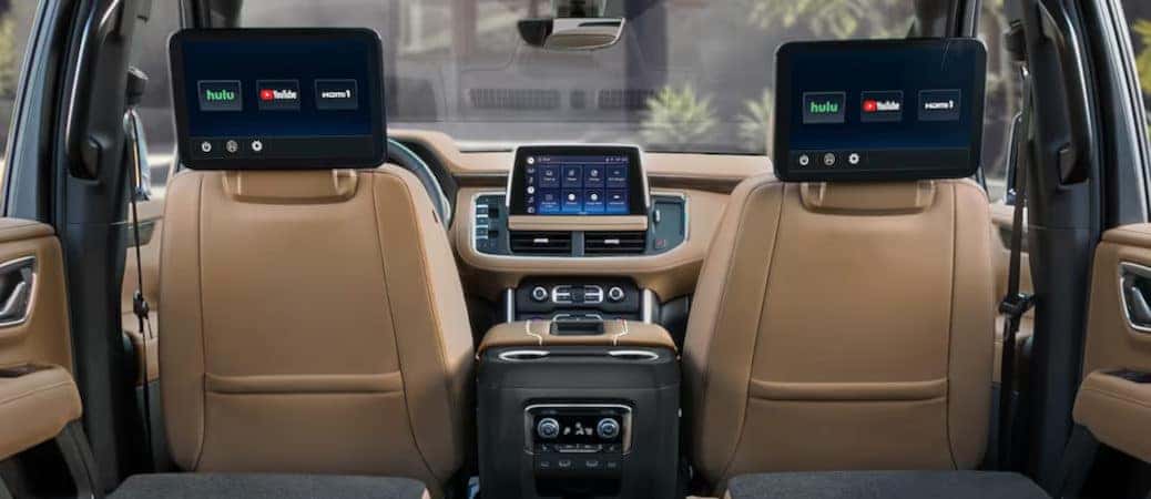 The interior of the 2024 Chevy Suburban.