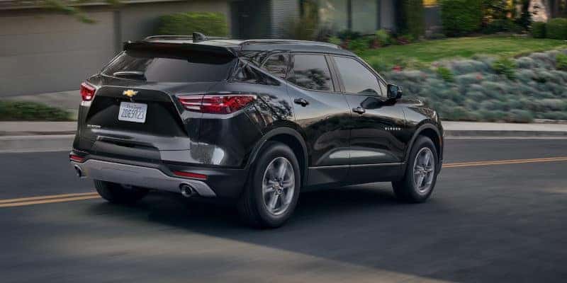 A rear view of the 2024 Chevy Blazer.