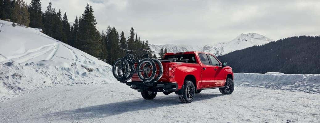 A Chevy truck on one of the Top 5 Scenic Winter Drives near Nashville 