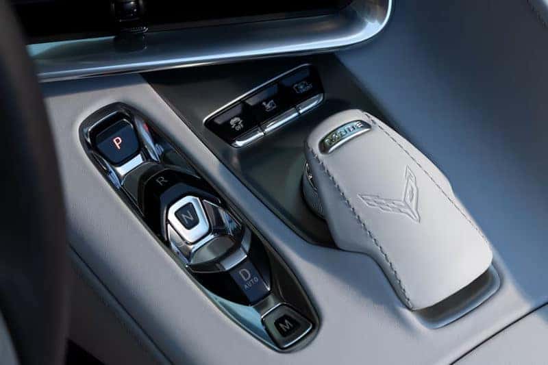The drive mode selector in the 2024 Chevy Corvette Stingray.