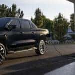 The remarkable 2024 Chevy Silverado EV at a charging station.