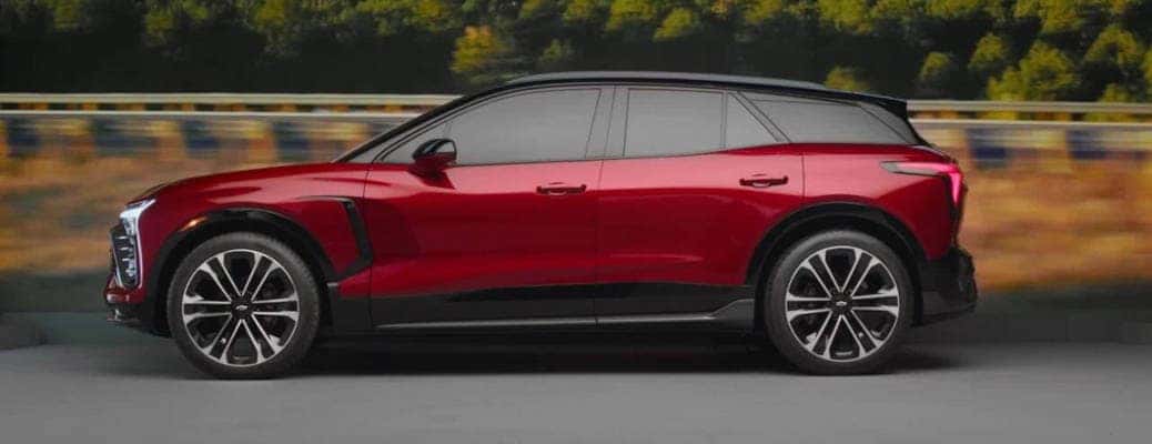 A side view of the 2024 Chevy Blazer EV.